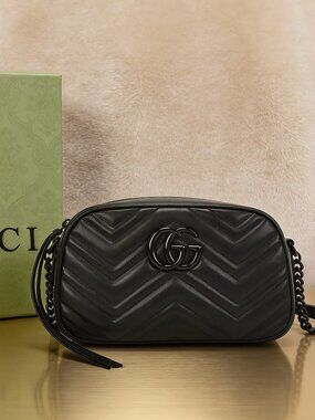 Gucci GG Marmont Small Camera Bag Black